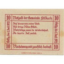 [#285352] Billet, Autriche, edlbach, 10 Heller, textes 1921-07-01, VZ Mehl :
