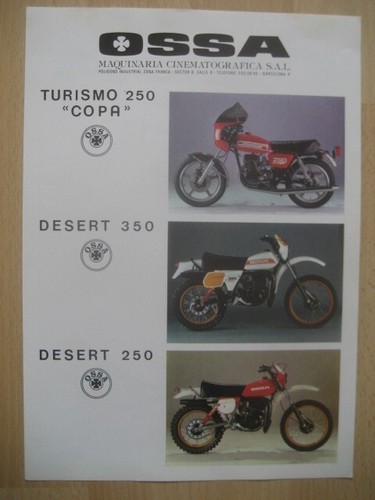 Brochure catalogue moto ossa - catalogue,