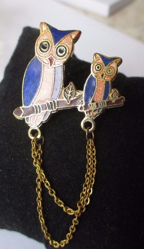 Broche couleur hibou - broche,