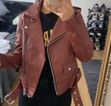 Veste en faux cuir Bershka