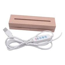 Socle lumineux LED en bois polyvalent pour usage quotidien et loisirs