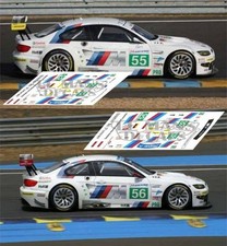 Stickers BMW M3 GT2 Le Mans 2011 55 56 1:32 1:24 1:43 1:18 64 87 slot decals