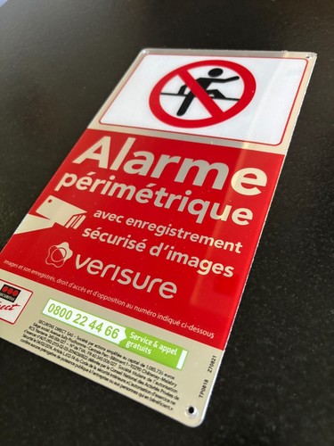 Verisure alarme plaque