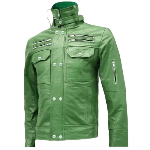 Veste motard élégante - de, col