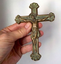 Crucifix sculpture de Jésus Christ par Max le Verrier en bronze - B2