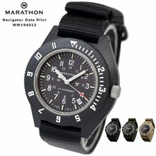 MARATHON Navigateur Date Pilote Quartz WW194001 Cristal Saphir 6ATM
