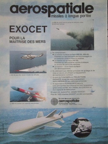 Pub aerospatiale missile - 1/82,