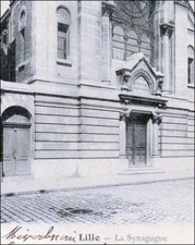 LILLE LA SYNAGOGUE 1903 CARTE