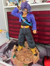 Statue Dragon Ball Z Trunks Super Saiyan 50cm – Figurine PVC Collection 2 Têtes