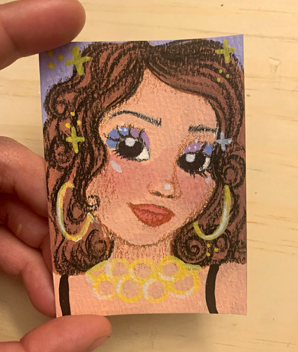 Aceo original mini - mini, portrait