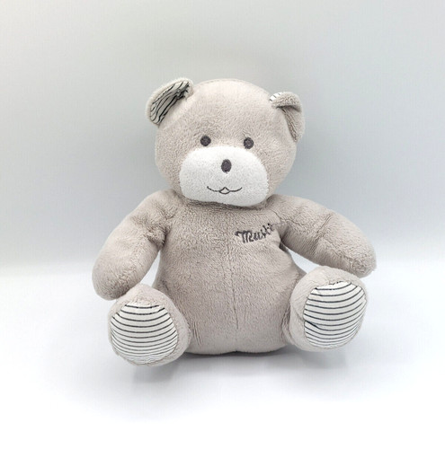 Doudou peluche ours - , gris