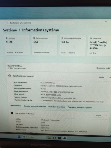 Gamer station de travail - pc,