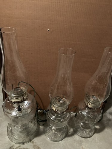 Glass oil lamp - oil,
