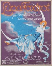Art Deco Partition LUNA Fox-Trot illustrateur ORTMANN Lune Piano Music Sheet