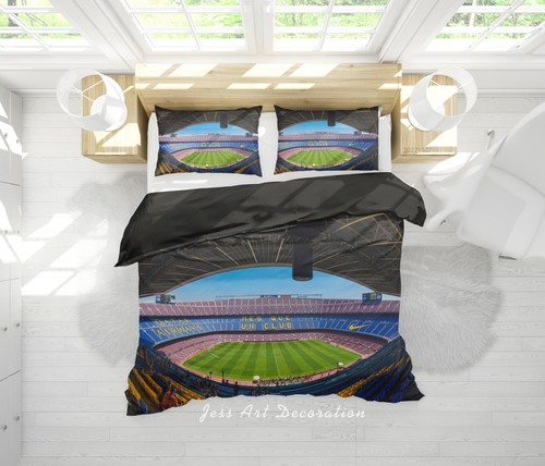 Barcelona stadium quilt - stadium,
