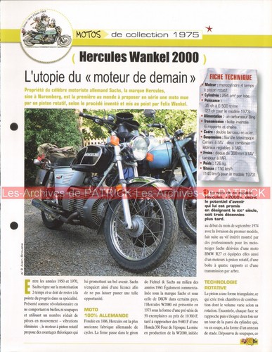 Hercules wankel w2000 - wankel, w
