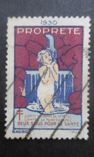 FRANCE vignette contrer la tuberculose de 1930 oblitéré