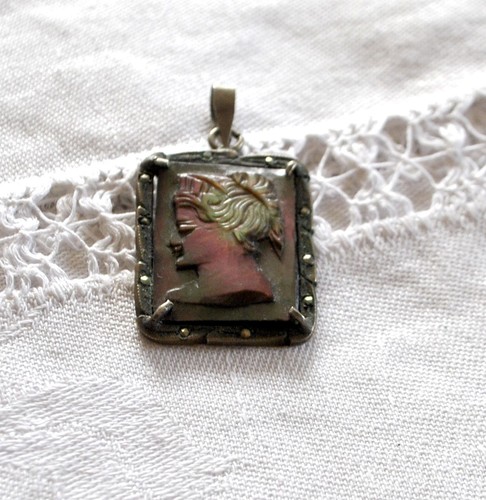 Pendentif camée ancien - pendentif,
