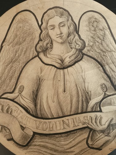Ange ancien grand dessin - ange,