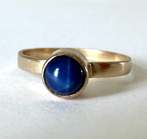 Bague laiton saphir - bague,