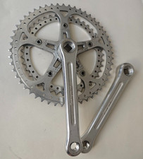 Pédalier SUGINO Super Maxy vélo vintage double plateaux 42-52 JAPAN ~1970-1980