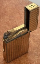 briquet dupont plaque or