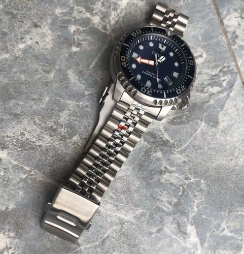 20mm steel jubilee watch band - steel,