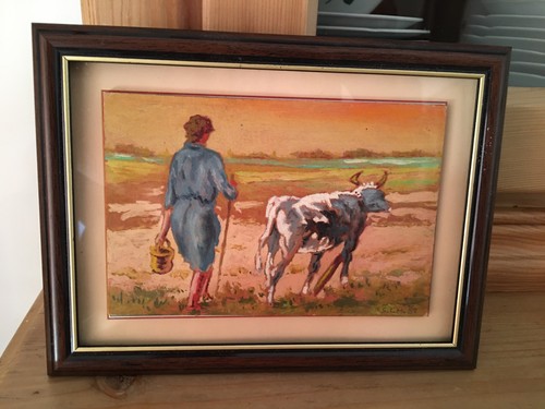 Petit tableau sur panneau - tableau,