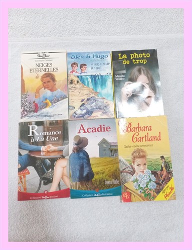 Lot livres romance et - de, 6
