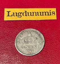 20 cent 1867 À rare en argent