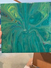 Acrylic Fluid Poured Abstract