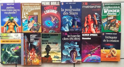 Lot de 12 romans - s.f.,