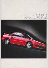 Catalogue Brochure Toyota MR2 09/1987 Anglais / English