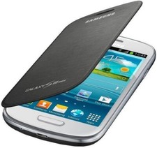 Samsung - EFC-1M7FSEGSTD - Étui à rabat pour Samsung Galaxy S3 MINI i8910 - Gris