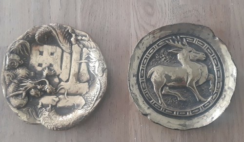 Deux anciennes coupelles vide - coupelles,