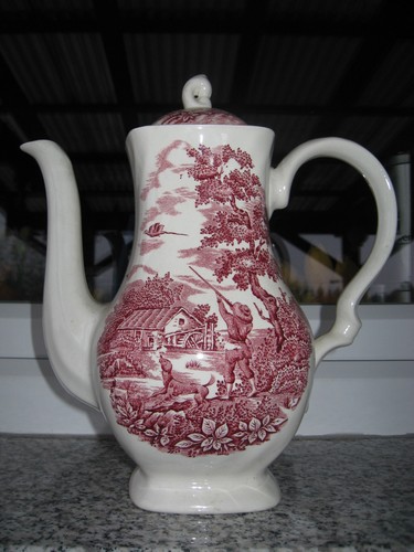 Cafetiere faïence anglaise - cafetiere,