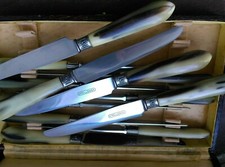  12 COUTEAUX  DE  MARQUE  APOLLONOX  TRES BON ETAT ART DECO