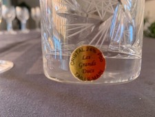 verres à vin en cristal