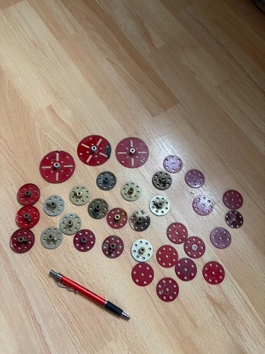 Meccano ancien lot roues - meccano,