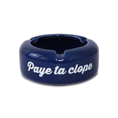 Cendrier céramique bleu - cendrier, en