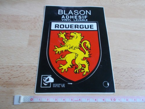 Carte postale blason adhésif