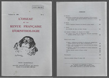 L OISEAU ET LA REVUE FRANCAISE D'ORNITHOLOGIE . volume 53, 1983 N° 4