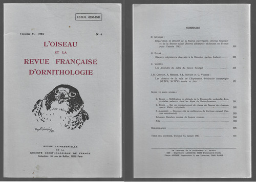Oiseau revue francaise - oiseau, la