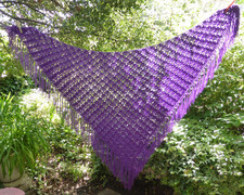 Beau Châle violet Femme Fait