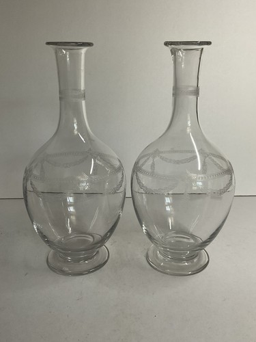 Paire carafes cristal - de,