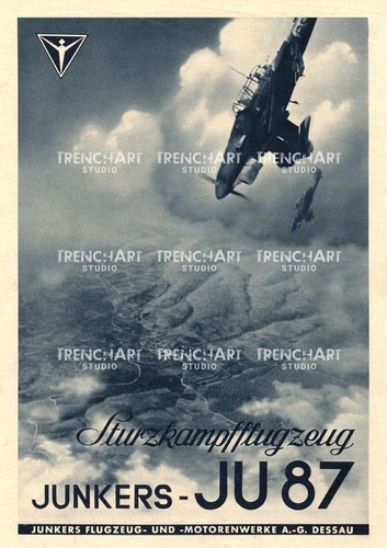Poster junkers stuka ww2 - junkers, 87