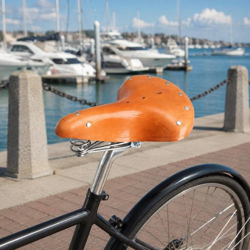 Selle vélo robuste cuir - vélo,