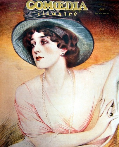 Estampe mme lina cavalieri - estampe,