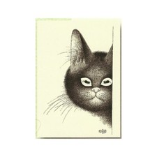 Plaque métal publicitaire 15x21cm bombée :  les Chats par Dubout.