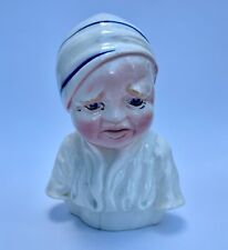 Figurine Ancienne Barbotine l'homme au bonnet de nuit